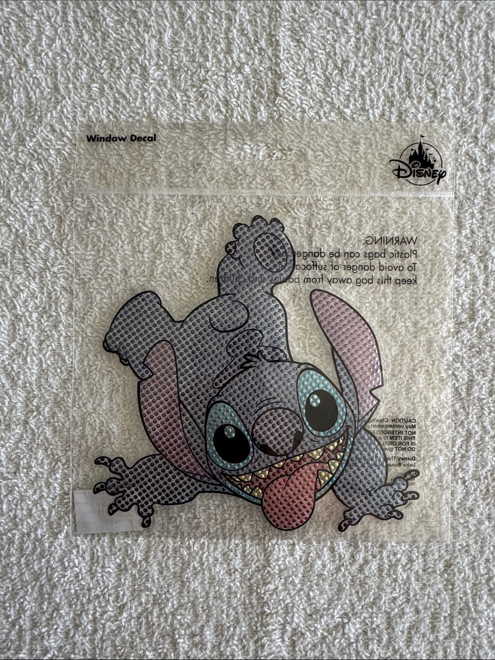 Disney Stitch Blue & Pink Window Sticker Decal